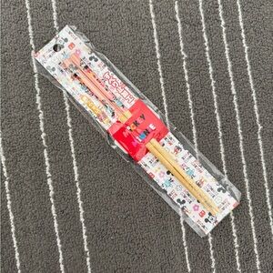 Disney Mickey Mouse Chopsticks Set - Red and Natural